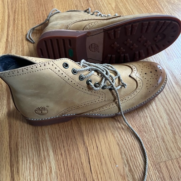 New Timberland Earth keepers Men's Premium Leather Boots Wheat Warm Lined Size 7 - Picture 4 of 6